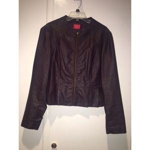 Brown/Maroon Zippered Jacket